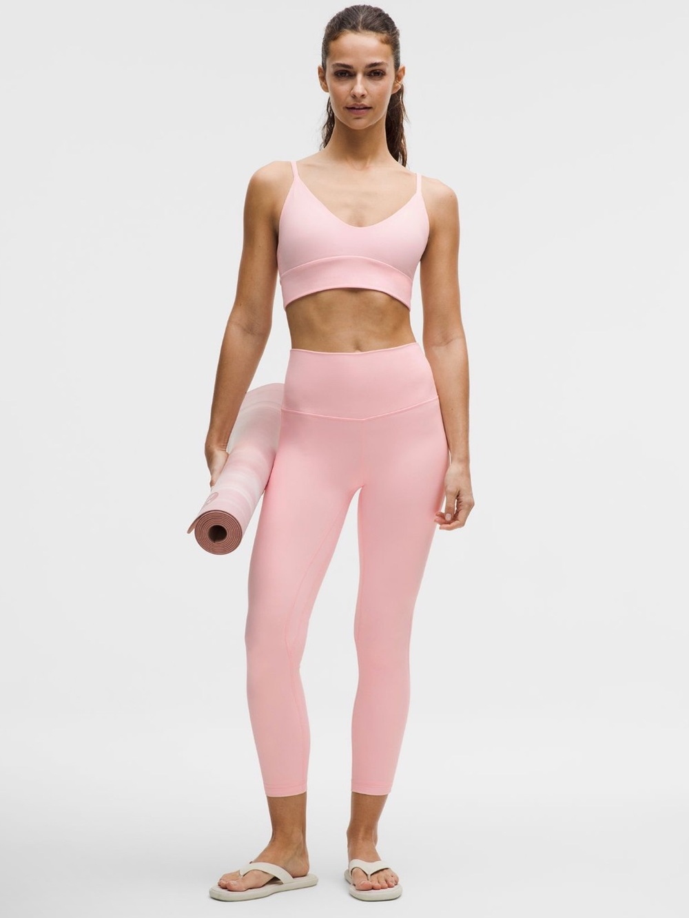 Lululemon Align Leggings size 6 Flush Pink 25” inseam EUC